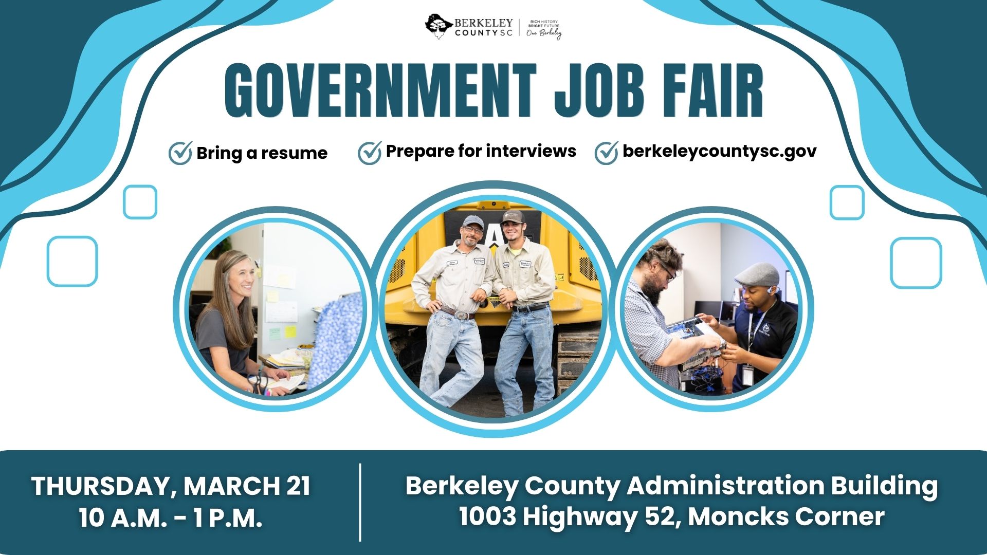 Berkeley County Government to Hold In-House Job Fair March 21